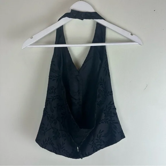 Anne Fontaine Black Brocade Vest - Picture 6 of 10